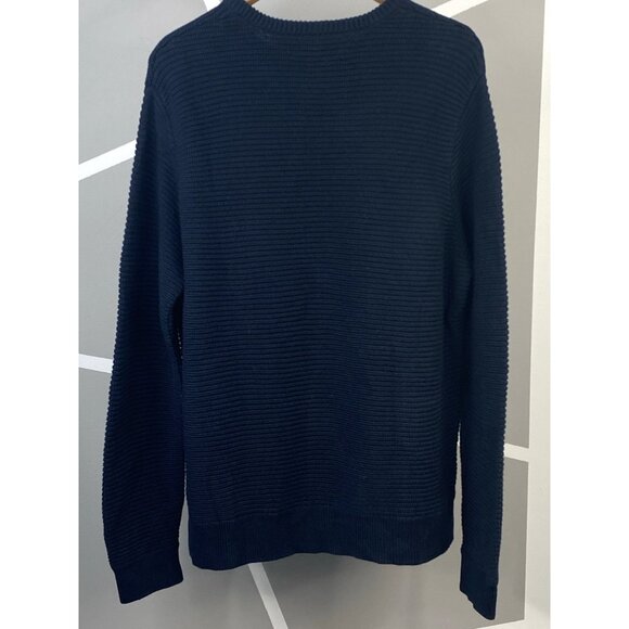 Outerknown Sweater Mens XXL Blue Organic Cotton Alpaca Wool Heavyweight Crew - Picture 2 of 16